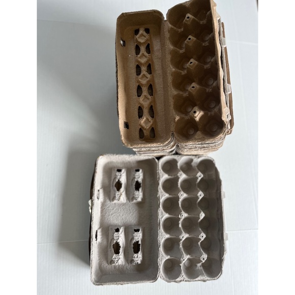 25 Pieces Empty Clean Vented Eggs Cartons for sale Different Brands - Picture 1 of 3